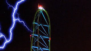 Worlds Tallest Roller Coaster in a Thunderstorm...