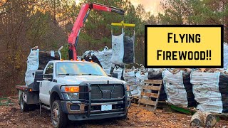 Full Weekend Of Firewood - Splitting, Bagging, and Delivering