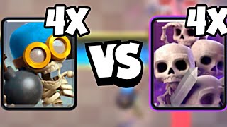 Can 4x Bomber Defeit 4x Skeleton Army?