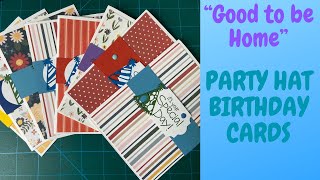 Let’s Create Birthday Cards with Party Hat Sentiment Pieces!!