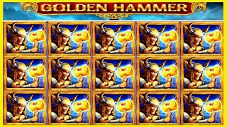 ★★JACKPOT HANDPAY★★$50 BETS★★GOLDEN HAMMER HIGH LIMIT SLOT MACHINE BUENO DINERO MUSEUM SLOTS WMS