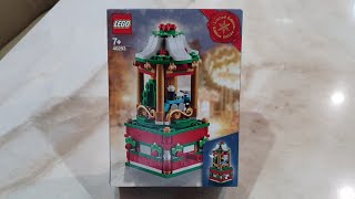 LEGO Seasonal Christmas Carousel 40293 Speed Build