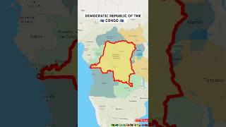 This is Where Republic of The Congo Meets Central Africa #shorts #geography #africa