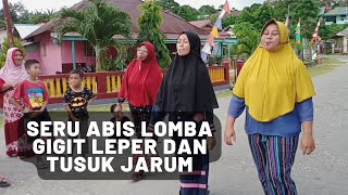 Lucu.. Lomba Gigit Leper dan Tusuk Jarum Idul Fitri 1443 H I Banggai Kepulauan