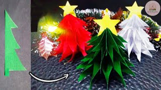 How To Make Paper Christmas Tree Easy 🎄 | DIY Christmas Tree | Paper Christmas Tree | Paper Craft