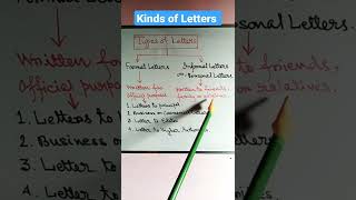 #Kinds_of_Letters    #shorts     #Letter_Writing    #Education    #shorts_video   #youtube_shorts