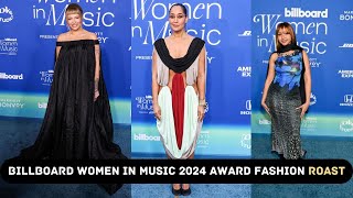 BILLBOARD Women in music 2024 AWARD FASHION Roast/Ratings