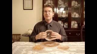 Depression Glass Miss America with Fine China Man