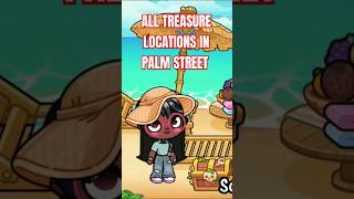 AVATAR WORLD PALM STREET TREASURE LOCATIONS  #avatarworld #avatarworldcitylife #avatarworldupdate