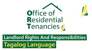 Landlord Rights and Responsibilities (Tagalog)