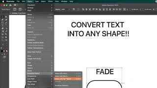 Warp Text Into the Custom Shape in Adobe Illustrator | Adobe illustrator Tutorial 2022