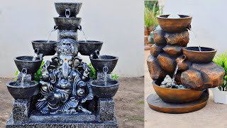 Cement Craft - DIY Awesome Beautiful Indoor Tabletop Waterfall Fountains | Cemented Life Hacks