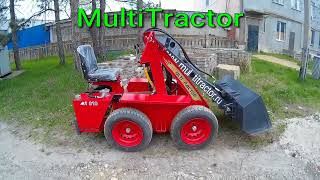 Обзор на фронтальный мини погрузчик MultiTractor MT318. Бобкэт на минималках.