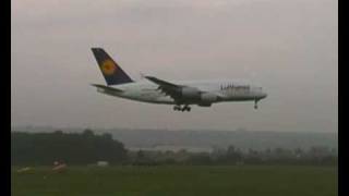 First Landing of Airbus A380 in Stuttgart (STR/EDDS)