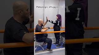 Paraplegic struggles تقاوم الشلل بعد سنتين من الاصابه #explore #paraplegic #gym #gymmotivation