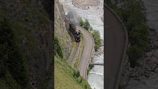 Beautiful Steam Train in Switzerland #short #shorts #train #youtubeshorts