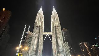 Foreigners flocks at KLCC twin tower during Hari Raya / Eid Mubarak