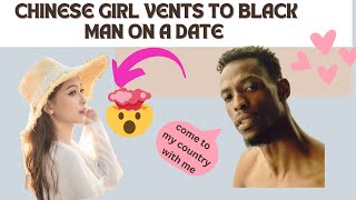 Chinese girl reveals her strong emotions on our date- I invited her to my country as a black man.