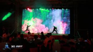 3D Art - 3d projection mapping. Radware event 02