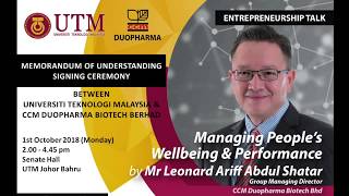 Managing People's Wellbeing and Performance