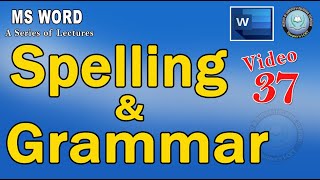 Ms Word- Spelling and Grammar| how to check spelling and grammar-custom dictionary in word.