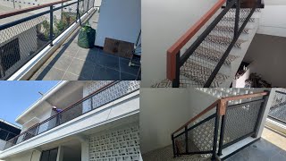 Railing stairs and expanded metal balconies