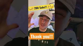 We just hit 200 subscribers!!! Road to 500!!