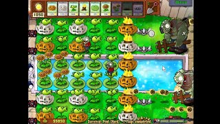 Plants vs. Zombies - Survival Pool Hard (No Instakills)