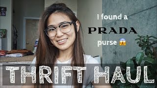 May Thrift Haul | Found a PRADA purse!