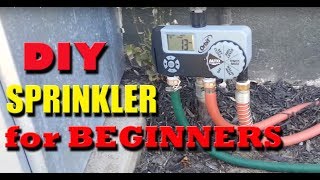 DIY Garden Hose Sprinkler system