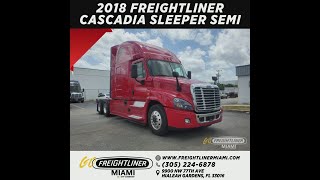 2018 Freightliner Cascadia Sleeper Semi-Miami