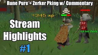 Rune Pure & Zerk Pking - Stream Highlights #1