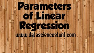 Parameters of #linearregression #shorts #ai #ml 🤖