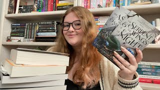 ASMR book haul - fantasy, romance & more 📚 (close up whispers + soft spoken)