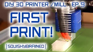 Evan's DIY 3D Printer / Mill - EP9 - First Try Printing