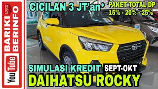 Simulasi Kredit New Daihatsu Rocky | Paket TDP Murah Mulai 15 JTan*