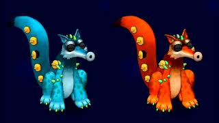 My Singing monsters Sox sound and animation but with orange version #msm