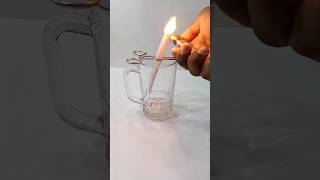 Science Experiment। Carbon dioxide making। Match stick Vs Fire experiment #shorts