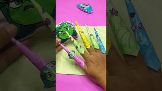 Disgust paper nails inside out #shorts #papercraft #insideout #diy #asmr