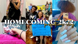 VLOG : *homecoming prep* | hair, nails, dress shopping & more !