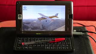 HTC Shift X9500 UMPC running Microsoft Flight Simulator X FSX