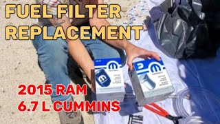 March 2024 - Replacing Fuel Filters 2015 RAM with Cummins Diesel