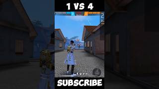 1vs4 Destroys in Second | M500 #freefire #ffshorts #viral #youtubeshorts