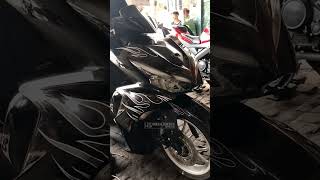 Potong per shock yamaha aerox #yamaha #aerox #downsize