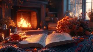 Relax by the Fire: Gentle Piano Music and Crackling Fireplace Sounds for a Cozy Evening Ambience