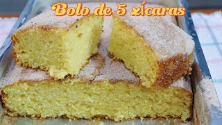 BOLO FOFO DE 5 XÍCARAS: Perfeito para seu lanche ou café da tarde! Bolo Simples e Fofinho