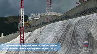 г. Новороссийск. Укрепление склона с исполоьзованием бетонного полотна Concrete Canvas.