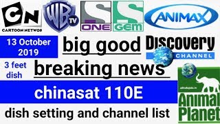 chinasat 110.5°east dish setting and channel list || news dish fast