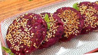 Chatpata Snack - Beetroot Sweetpotato ki special Tikki 😋  No Onion No Garlic Snack