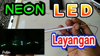 LAMPU LAYANGAN NEON LED 5mm 3.7v BISA UNTUK VARIASI SEPEDA MOTOR. SEMUA PASTI BISA MEMBUATNYA.